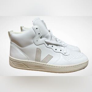 VEJA SNEAKER WOMEN'S 8.5 V-15 MID TOP SHOES EXTRA/ WHITE 40 EU